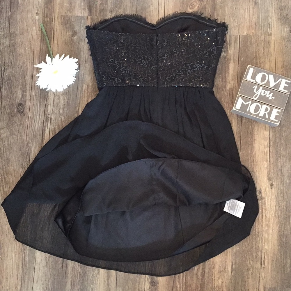 🖤Max & Cleo🖤 strapless black Monica dress size 4 - Picture 8 of 8